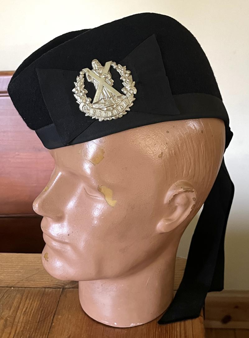 WW2 CAMERON HLDRS. OFFICERS BLACK GLENGARRY