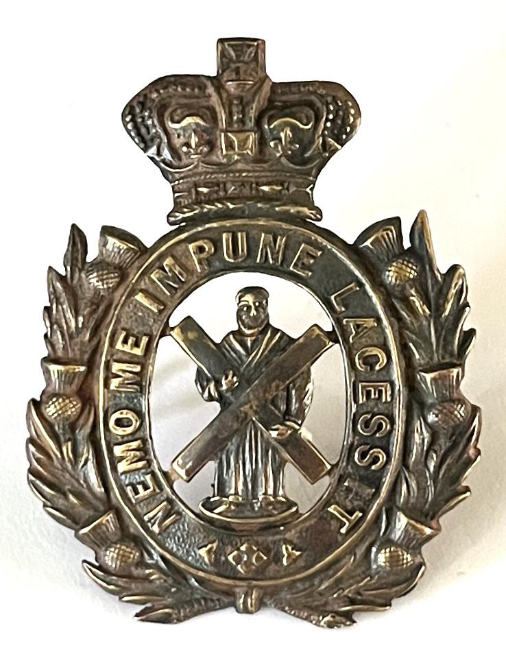 VICTORIAN - BLACK WATCH VOLUNTEER BTN. CAP BADGE