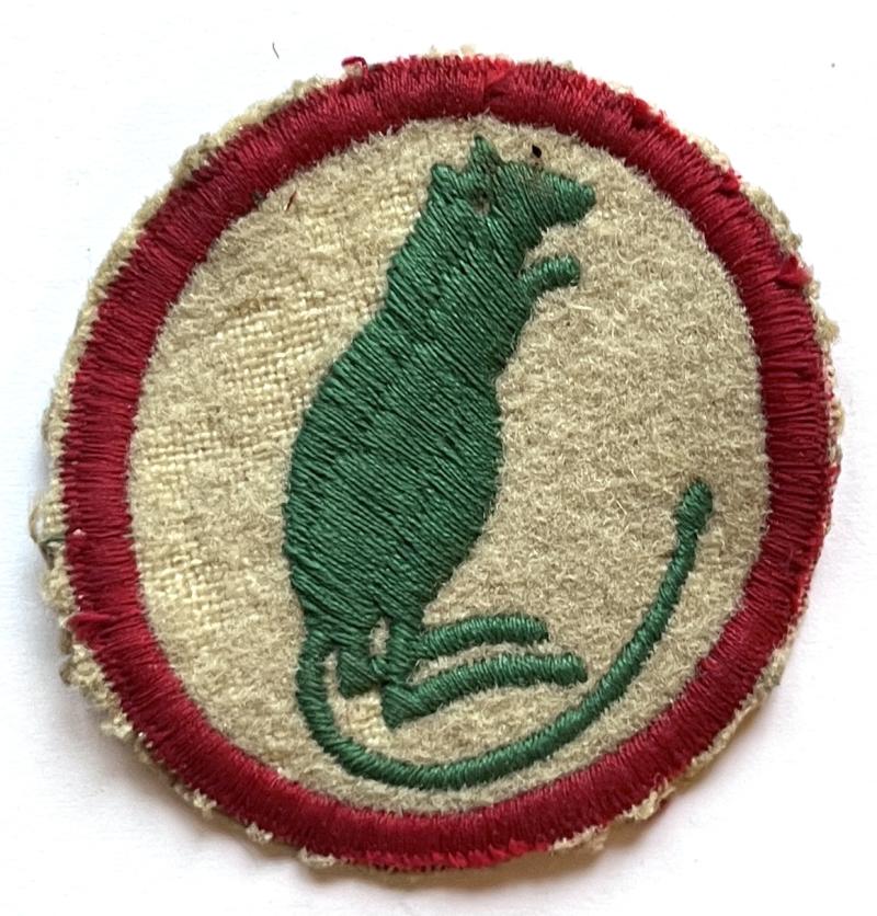 WW2 - 7TH  ARMOURED BRIGADE -  DESERT RAT SHOULDER PATCH
