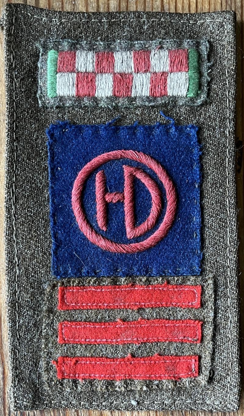 WW2 - ARGYLL & SUTHERLAND HLDRS - BATTLEDRESS COMBINATION