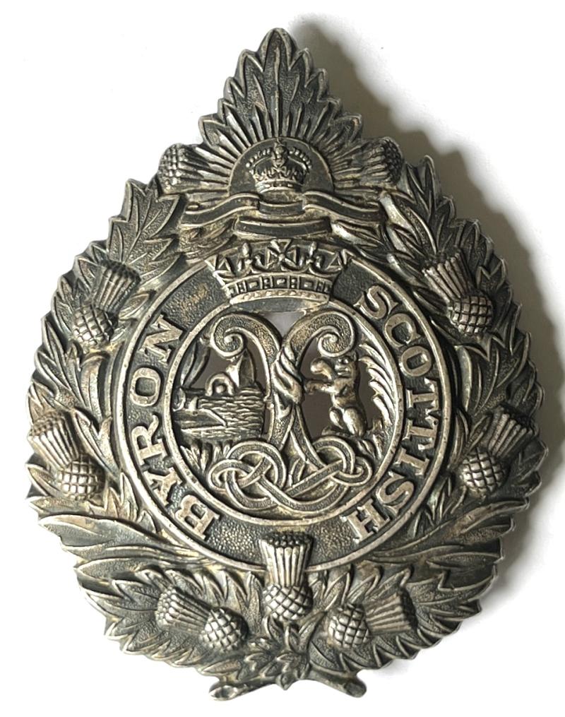BYRON SCOTTISH ( 41 INF BTN. )  ( ARGYLL & SUTHERLAND HLDRS. ) - 3 LUGS CAP BADGE
