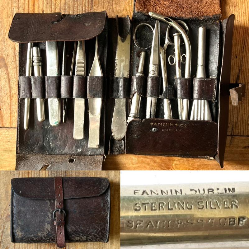 BOER WAR / WW1 - BRITISH ARMY- DOCTORS FIELD SURGICAL SET - FANNIN DUBLIN