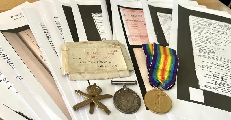 MACHINE GUN CORPS WW1 PAIR OF MEDALS
