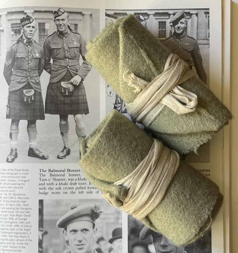 WW2 SCOTTISH ( SEAFORTHS )  HIGHLAND RGTS. SNCO'S - PUTTEES