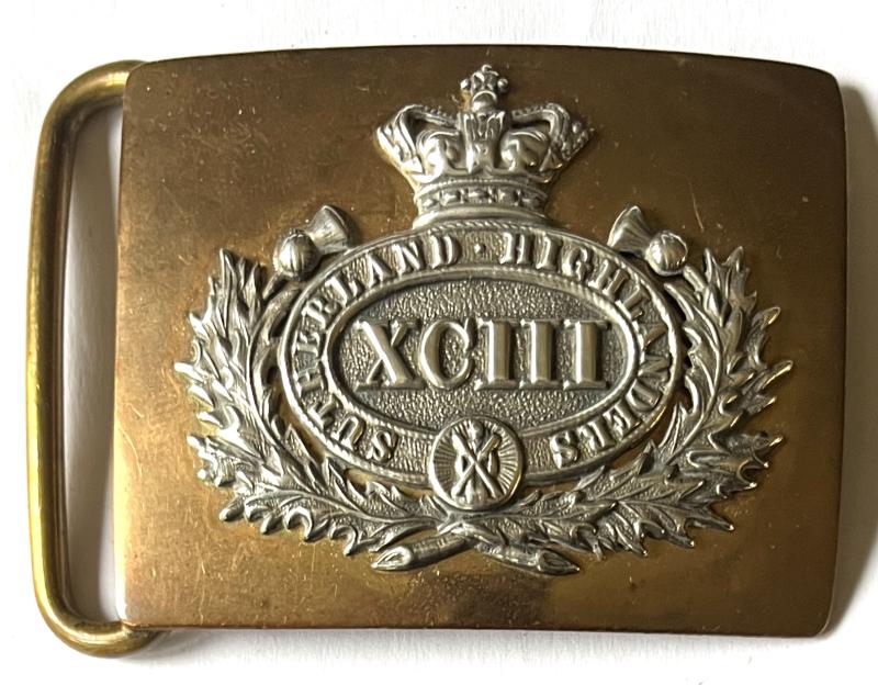 93RD OF FOOT (ARGYLL & SUTHERLAND) OFFICERS  WAIST BELT PLATE
