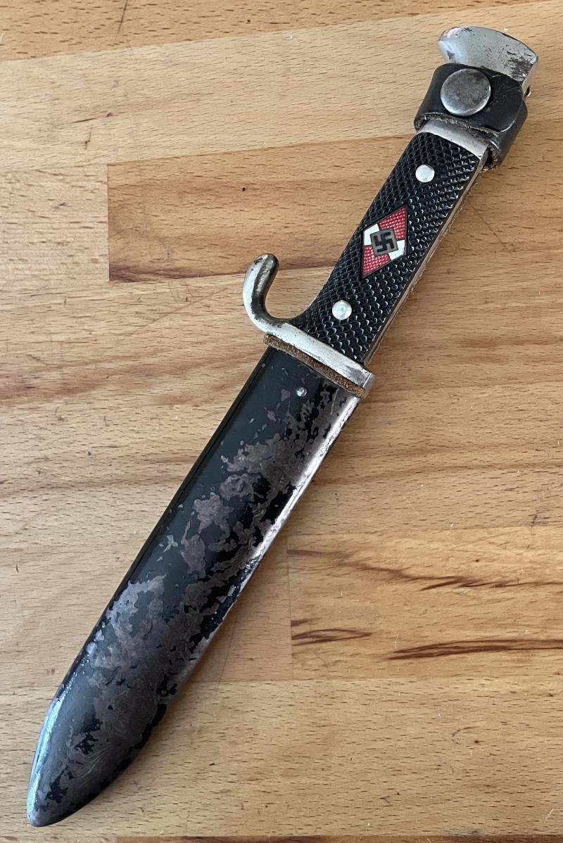 HITLER YOUTH KNIFE WITH MOTTO - 1938 - ANTON WINGEN