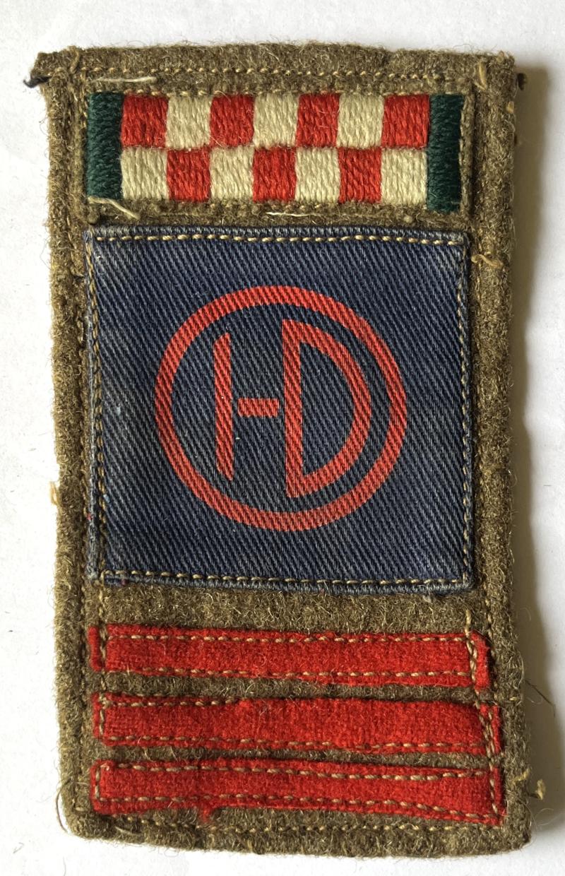 WW2 - BATTLEDRESS COMBINATION -  ARGYLL & SUTHERLAND / HIGHLAND DIVISION