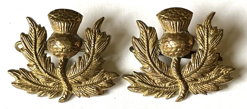 93RD HIGHLANDERS  ( ARGYLL & SUTHERLAND HLDRS. ) - OFFICERS COLLAR PAIR -1880