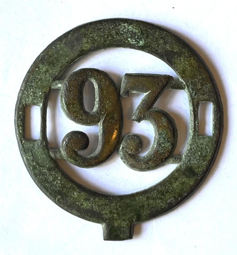 93RD HLDRS. - ARGYLL & SUTHERLAND ) - CLOTH HELMET CENTRE - 1878 - 1881