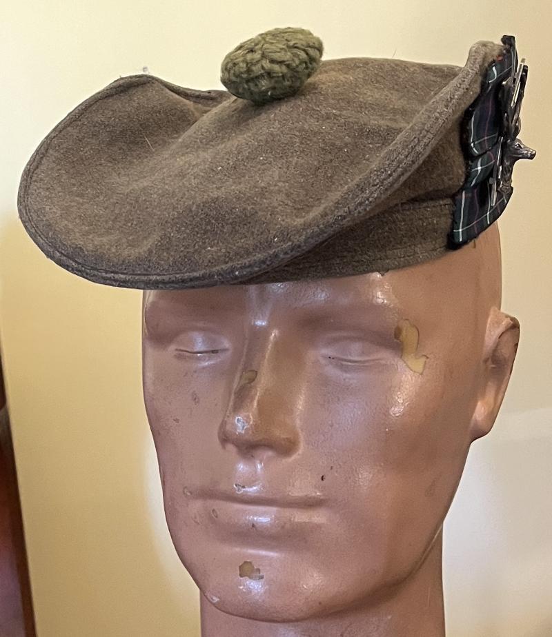 51ST HIGHLAND DIVISION CAMERON /  SEAFORTHS/ THE QUEENS OWN HLDRS. -  OFFICER /  Pipe / Major -  TAM O SHANTER  BONNET