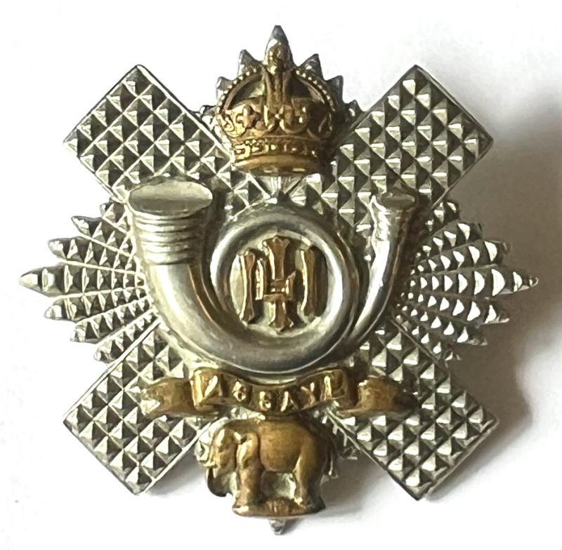 WW1 -  HLI (HIGHLAND LIGHT INFANTRY) OFFICERS BADGE