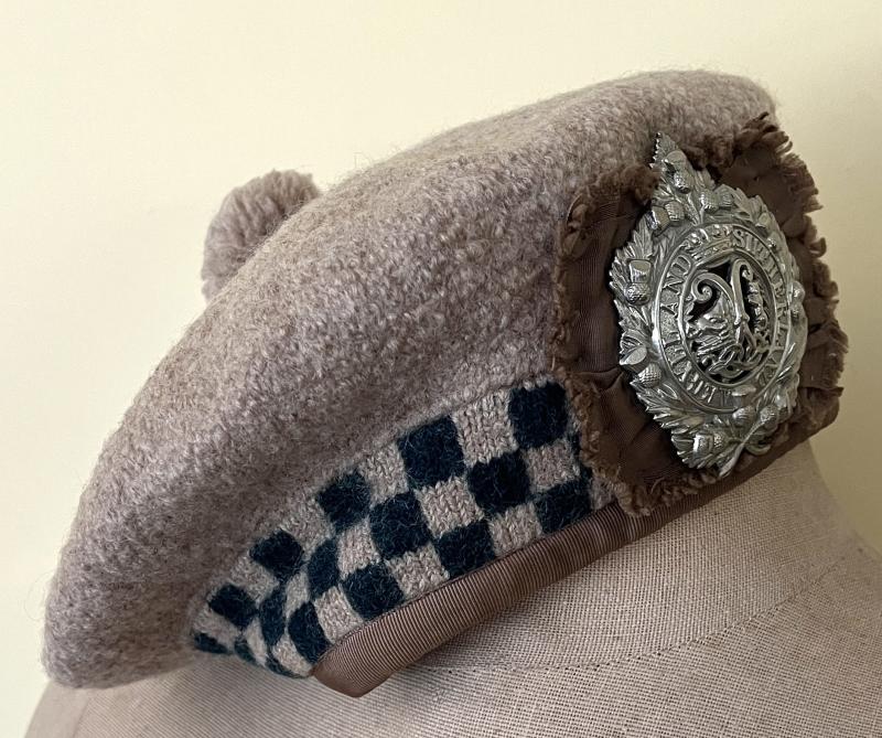 WW2 - ARGYLL & SUTHERLAND HLDRS. - OFFICERS  BALMORAL BONNET