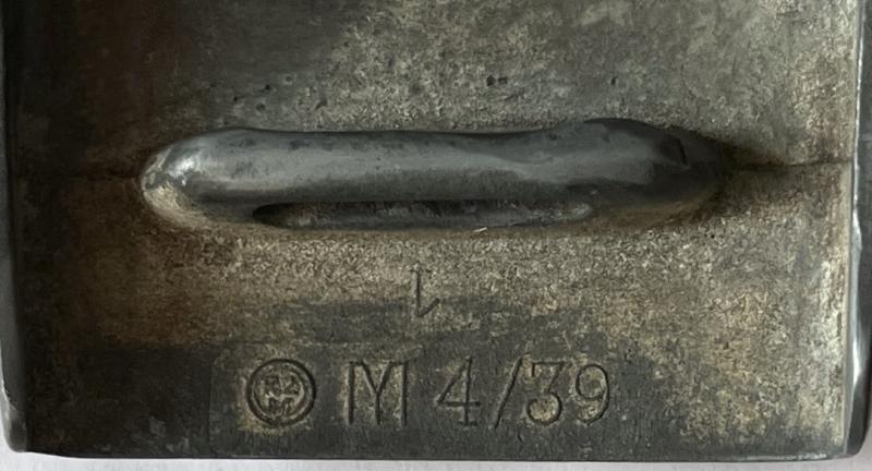 WW2 - GERMAN - H.J. (Hitlerjugend ) BELT & BUCKLE SET WITH RARE ZINC INJECTION MOULDED BUCKLE - ASSMANN - RZM M4/39