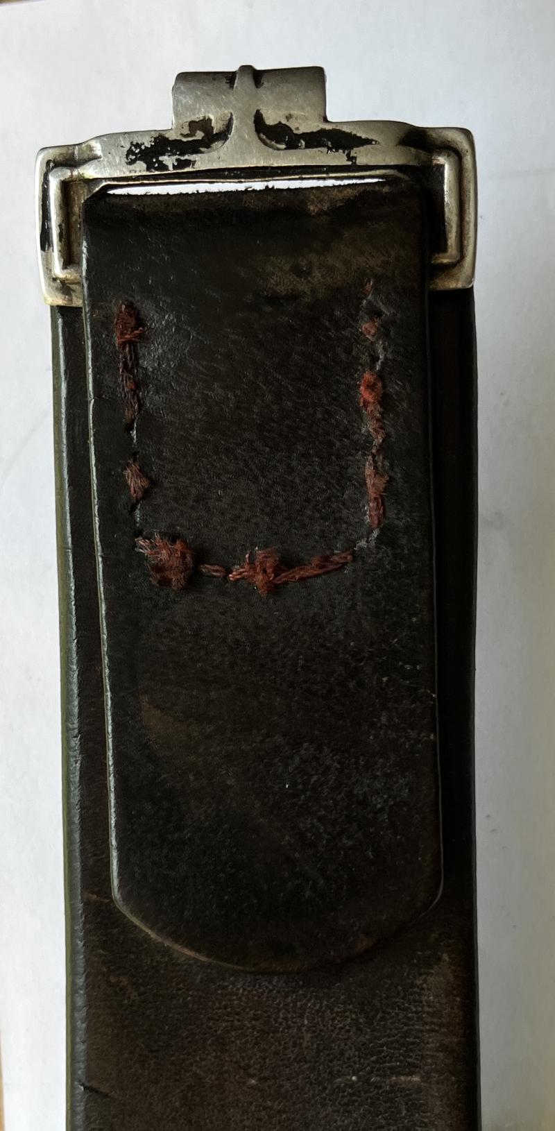 WW2 - GERMAN - H.J. (Hitlerjugend ) BELT & BUCKLE SET WITH RARE ZINC INJECTION MOULDED BUCKLE - ASSMANN - RZM M4/39