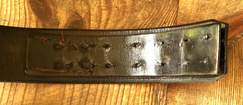 WW2 - GERMAN - H.J. (Hitlerjugend ) BELT & BUCKLE SET WITH RARE ZINC INJECTION MOULDED BUCKLE - ASSMANN - RZM M4/39